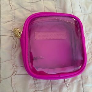 Stoney Clover Lane Fuchsia Mini Clear Front Pouch